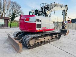 TAKEUCHI TB2150R EXCAVATOR *YEAR 2018, 5851 HOURS* C/W PIPPED FOR GRAB *VIDEO*