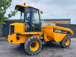 JCB 7FT 7 TONNE STRAIGHT TIP DUMPER*READING 1128 HOURS*YEAR 2018*VIDEO*