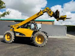 CAT TH330B TURBO TELEHANDLER*C/W EURO ADAPTION PLATE*VIDEO*