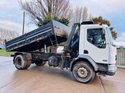 DAF LF55.220 4X2 TIPPER LORRY C/W HIAB 099 CRANE CHOICE OF 5 *VIDEO*