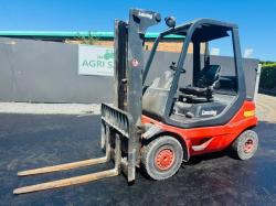 LINDE H25D-03 CONTAINER SPEC FORKLIFT*ONLY 3798 HOURS*VIDEO*