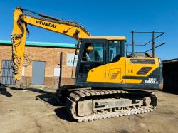 HYUDAI HX140L C EXCAVATOR*C/W BLOCK PADS*YEAR 2020*VIDEO*