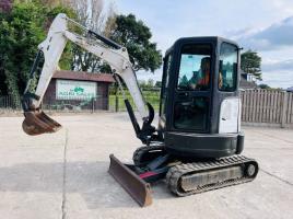 BOBCAT E25 EXCAVATOR *YEAR 2014, 2699 HOURS* C/W ZERO SWING *VIDEO*