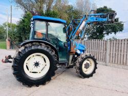 NEW HOLLAND TN75D 4WD TRACTOR *2837 HOURS*C/W LOADER, BUCKET, TINES*VIDEO*