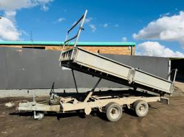 IFOR WILLIAMS TWIN AXLE 12FT 6 TIPPING TRAILER*C/W DETACHABLE SIDES*VIDEO*