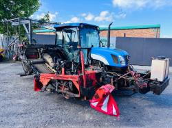 NEW HOLLAND TN75DA TRACTOR *C/W TURFER CONVEYOR AND PALLET TINES*VIDEO*