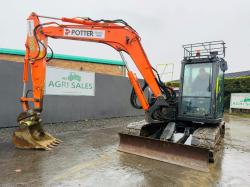 HITACHI ZX85USB-5A TRACKED EXCAVATOR*YEAR 2017*VIDEO*