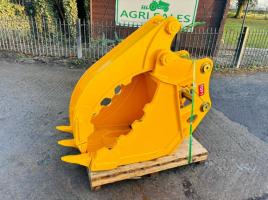 UNUSED TOFT06B THUMB BUCKET C/W 65MM PINS *YEAR 2023* TO SUIT 13 TON *VIDEO*