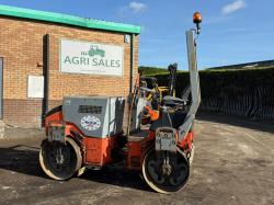 HAMM HD12 DOUBLE DRUM ROLLER *2264 HOURS*C/W ROLL BAR*VIDEO*