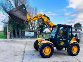 JCB 520 4WD TELEHANDLER *AG-SPEC* C/W BUCKET & PALLET TINES *VIDEO*