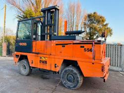 BOSS 556HH SIDE LOADING FORKLIFT C/W 2 STAGE MAST *VIDEO*