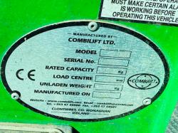 COMBILIFT C4000 DIESEL TRUCK MOUNTED FORKLIFT*C/W FORK POSITIONER*VIDEO*