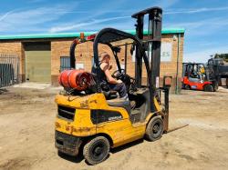 CATERPILLAR GP18N FORKLIFT*C/W PALLET TINES*VIDEO*
