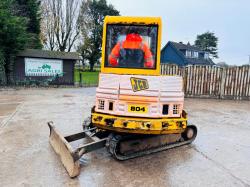 JCB 804 PLUS TRACKED EXCAVATOR *3619 HOURS* C/W RUBBER TRACKS *VIDEO*
