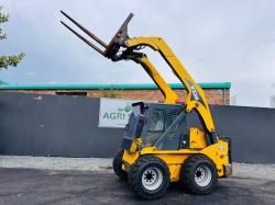 GHEL V330 HI LIFT SKIDSTEER*YEAR 2012*C/W NEW WHEELS AND TYRES & PALLET TINES*VIDEO*