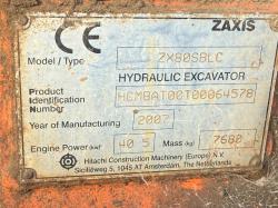 HITACHI ZX80SBLC EXCAVATOR*C/W BUCKET*VIDEO*
