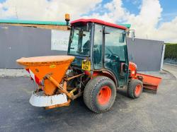KUBOTA B2530 TRACTOR*C/W SNOW PLOW AND SALT SPREADER*VIDEO*