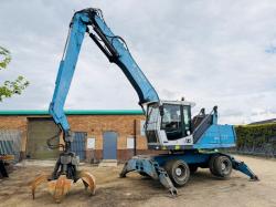 TEREX FUCHS MHL 331 HRC SCRAP HANDLER*C/W SCRAP GRAB*VIDEO*