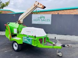 GREEN MECH CM170 TOWABLE WOOD CHIPPER*C/W ISUZU ENGINE*VIDEO*