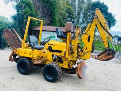 VERMEER RT450 4WD TRENCHER C/W 2 X SUPPORT LEGS , BACK ACTOR & BLADE *SEE VIDEO*