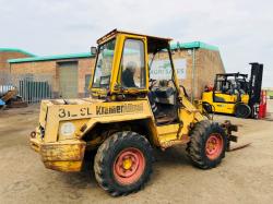 KRAMER 312 SL LOADER*C/W PALLET TINES*VIDEO*