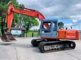 HITACHI EX150 TRACKED EXCAVATOR C/W BUCKET *VIDEO*