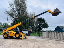 JCB 532-120 4WD TELEHANDLER *12 METERS, 7666 HOURS* C/W TINES & BUCKET *VIDEO*