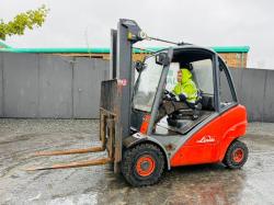 LINDE H30D FORKLIFT*DIESEL ISSUE*C/W PALLET TINES*VIDEO*