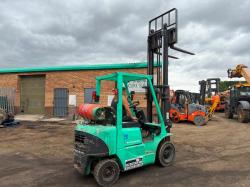 MITSUBISHI FG20K FORKLIFT*C/W PALLET TINES*VIDEO*