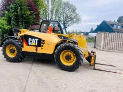 CATERPILLAR TH406AG 4WD TELEHANDLER *AG-SPEC , YEAR 2012* C/W PALLET TINES *VIDEO*