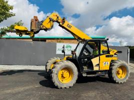 CAT TH330B TURBO TELEHANDLER*C/W EURO ADAPTION PLATE*VIDEO*
