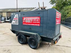 YORPOWER YP40EM MOBILE 40KVA TWIN AXLE GENERATOR C/W PERKINS ENGINE *VIDEO* 