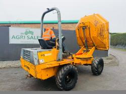 TEREX PS3000 SWIVLE TIP DUMPER*C/W ROLEBAR*VIDEO*