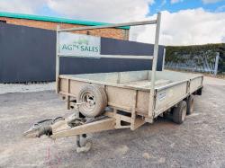 IFOR WILLIAMS 12FT TWIN AXLE PLANT TRAILER *C/W LOADING RAMP*VIDEO*