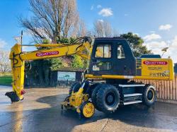 KOMATSU PW170ES-6K 4WD WHEELED EXCAVATOR C/W QUICK HITCH & RAILWAY GEAR *VIDEO*