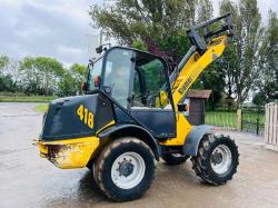 KRAMER 418 4WD LOADING SHOVEL C/W QUICK HITCH & 4WS *VIDEO*