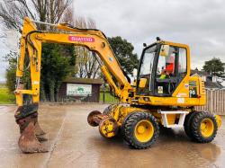 KOMATSU PW95R 4WD WHEELED EXCAVATOR C/W QUICK HITCH & RAILWAY GEAR *VIDEO*