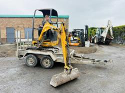 JCB 8014CTS EXCAVATOR*C/W DOUBLE AXLE PLANT TRAILER*YEAR 2010*VIDEO*
