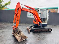 KUBOTA KX71-3 EXCAVATOR* C/W SELECTION OF BUCKETS*VIDEO*