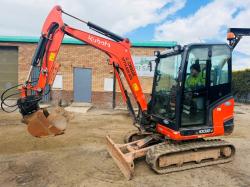 KUBOTA KX030-4 EXCAVATOR*C/W TILT BUCKET*2296 HOURS*YEAR 2019*VIDEO*