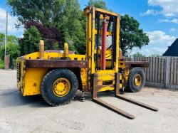 SSP SIDE LOAD DIESEL FORKLIFT C/W 2 X HYDRAULIC SUPPORT LEGS 