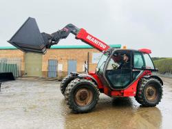MANITOU MLT 741 TURBO TELEHANDLER*AG SPEC*C/W NEW BUCKET*VIDEO*