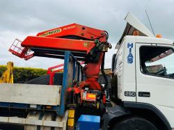 VOLVO FM7-12 FLAT BED LORRY*C/W PALFINGER PK23080 CRANE*VIDEO*