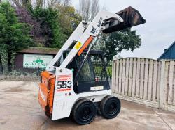  BOBCAT 553 SKIDSTEER *ONLY 1063 HOURS* C/W BUCKET *VIDEO*