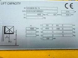 HYUNDAI 35L-7A FORKLIFT*C/W FORK POSITIONER*YEAR 2016*VIDEO*