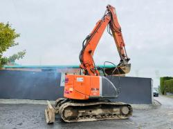 HITACHI ZX135US-3 TRACKED EXCAVATOR*ENGINE TAPPING*C/W BUCKET*VIDEO*