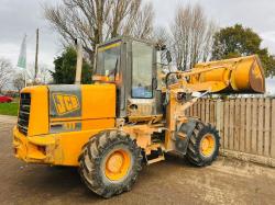 JCB 411 4WD LOADING SHOVEL C/W LOADMASTER 8000 MONITOR  * VIDEO *