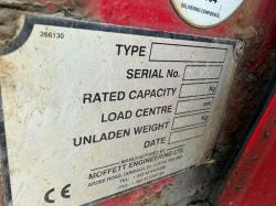 MOFFETT M5 25.3 *C/W FORK POSITIONER*1453 HOURS*YEAR 2012*VIDEO*