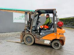 DOOSAN G25P-7 FORKLIFT*C/W FORK POSITIONER*YEAR 2019*VIDEO*