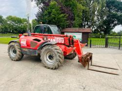 MANITOU MLT1030 4WD TELEHANDLER *10 METER, 4834 HOURS* C/W PALLET TINES*VIDEO* 